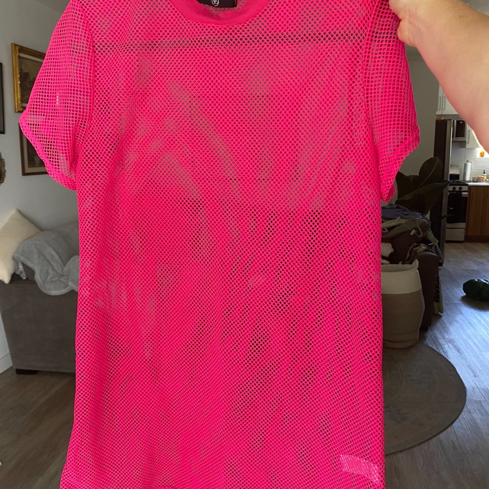 Fishnet Oversized Tee - Picture 4 of 4